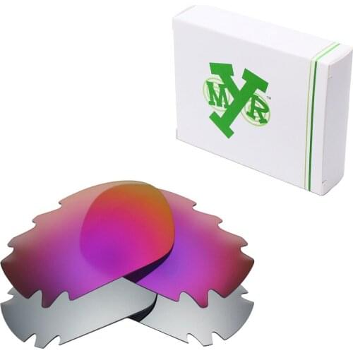 2 Pairs Mryok POLARIZED Replacement Lenses for Oakley Jawbone Vented Sunglasses Silver Titanium & Midnight Sun