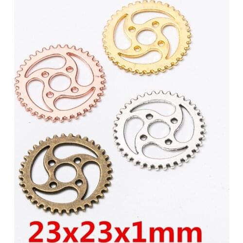 20pcs/Pack 24mm Wind and Fire Wheel DIY Vintage Gears Steampunk Components