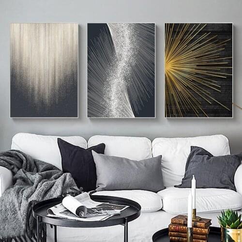 Abstract Luxury Canvas Art Painting Modern Minimalist Picture Wall Art Home Decor Poster and Print for Living Room Design