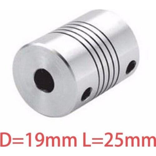 Hot sale 2pcs D19L25 CNC Motor Jaw Shaft Coupler Flexible Coupling OD 19x25mm wholesale Dropshipping
