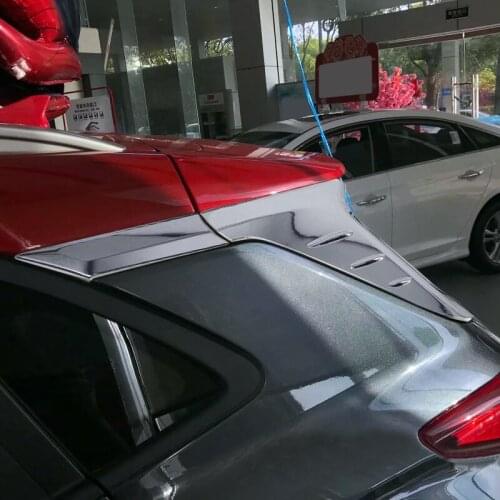 For Hyundai Kona 2017 2018 2019 accessories ABS Chrome Rear Window Side Decorative Strips Cover Trim Car Styling
