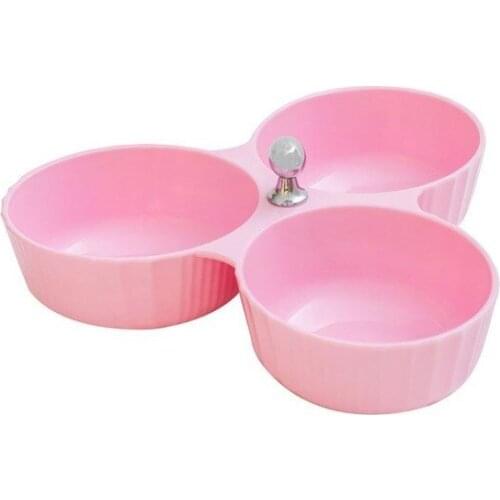Depa Acrylic 3 Pieces Pink Snack Cookie Plate 2021