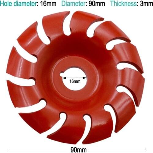 URANN 1pcs 90x16mm Wood Carving Disc High Hardness Angle Grinder Accessories Wood Shaping Wood Carving Disc Woodworking Tools