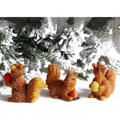 60% Dropshipping!Winter squirrel doll multi-color multi-purpose decoration cute squirrel doll DIY accessories