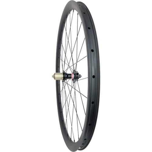 29er MTB XC aero carbon rear wheel 30mm width hookless 28 holes Novatec D792SB disc hub standard qr 135mm 29" mountain bike