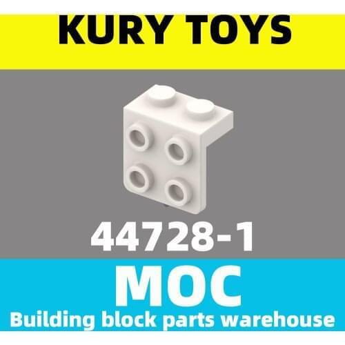 Kury Toys DIY MOC For 44728 100pcs Building block parts For Bracket 1 x 2 - 2 x 2 For toy brick