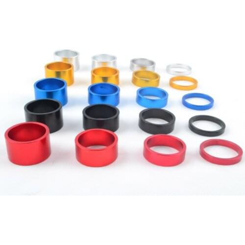 4Pcs 5/10/15/20mm a set Aluminum Alloy Headset Stem Spacer MTB 28.6mm Fork Washer Cap For Road Bike Cycling