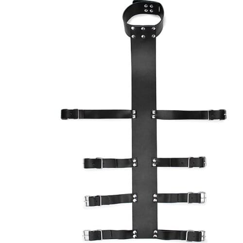 New Adjustable Leather bdsm Neck Collar With Handcuffs For Couple Bondage Restraints Slave Hand cuffs Fetish Bdsm Adult Sex Toys