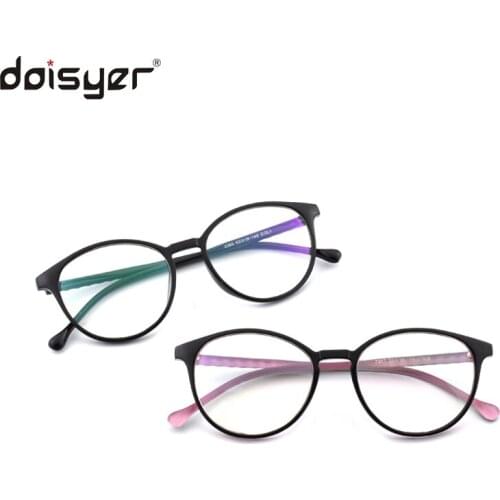 Daisyer spectacle optical clear plastic big frame anti blue light glasses