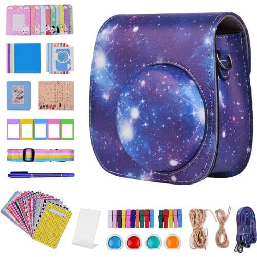 12-in-1 Instant Camera Bundle for Fujifilm Instax Mini 11 Camera Bag/Camera Strap/Photo Album/Photo Frame/Stickers/Pen/Filters