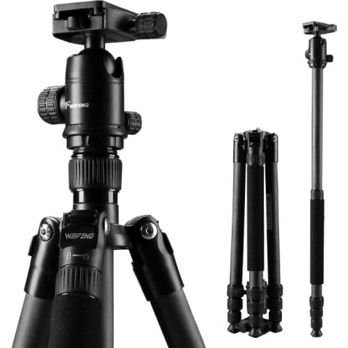Weifeng c6620a carbon fiber professional tripod ultra-light SLR camera photography travel portable tripod CD50