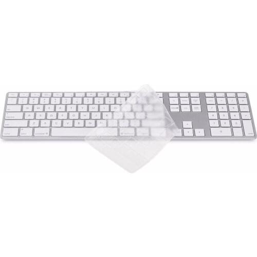 US Version TPU Clear Keyboard Cover Skin For Apple IMAC G6 A1243 Wired Keyboard with a numeric Ultra Thin Protector Cover