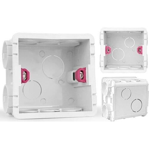 Socket Dark Box For 86 Type Switch and Socket Internal Cassette Switch Dark Box Wiring Back Box Internal Mounting Box Adjustable