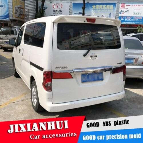 For NV200 Spoiler 2010-2015 Nissan NV200 DK Spoiler ABS plastic Material Car Rear Wing Color Rear Spoiler