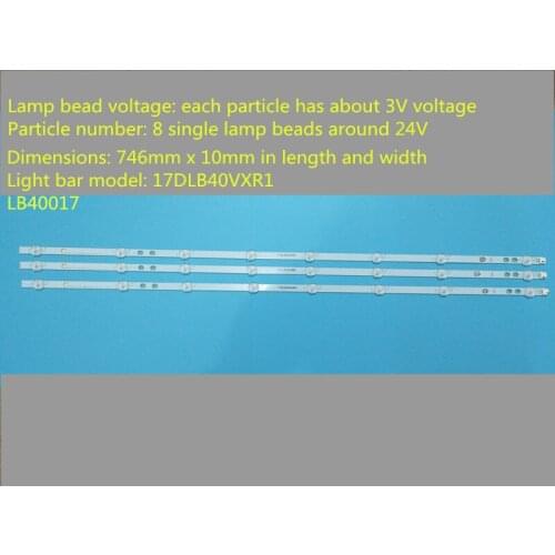 LED Backlight Lamp strip for LG Bush 40" TV VES400UNDS-2D-N11 VES400UNDS-2D-N12 LB40017 17DLB40VXR1