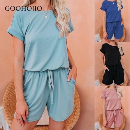 GOOHOJIO 2021 Spring Autumn Shorts Women Comfortable Suit Two-piece Suit for Ladies High Waist Elastic Band Pants Suit Women