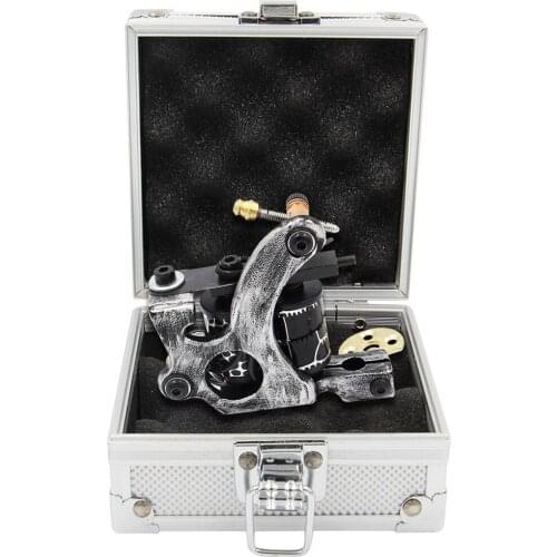 Yuelong Coils Tattoo Machine Cutting 10 Wrap Machine For Liner And Shader Color Iron Tattoo Supplies Cast-iron Tattoo Machines