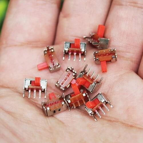 1/5/10/20PCS Micro Mini Slide Switch 3-pin 2-stage Small Switch on-off Two-Position Stoggle Switch Mini Horizontal Power Supply