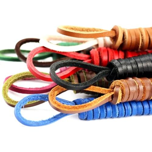 120cm Leather Shoe Laces Colorful Solid Shoelace For Sports Shoes and Boots