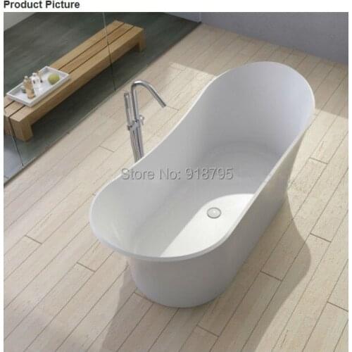 1750x750x680mm Solid Surface Stone CUPC Approval Bathtub Rectangular Freestanding Corian Matt Or Glossy Finishing Tub RS6520