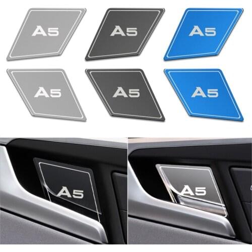 Auto Interior Door Handle Wrist Bowl Trim Stickers Car Styling Accessories Case For Audi A5 2016-2019 4pcs