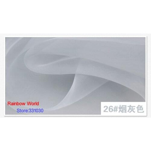 5 meter soft good density grey mesh cloth fabric for DIY wedding veil children dress skirt material