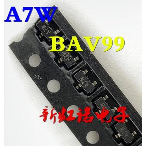 5Pcs/Lot New BAV99 A7W SOT-23 Switch IC Integrated circuit IC Good Quality In Stock