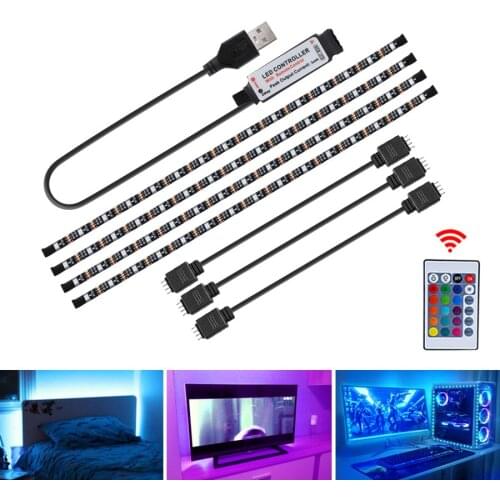 5V 50CM Bluetooth control USB cable power LED strip light 5050 Christmas table decoration light strip for TV background lighting