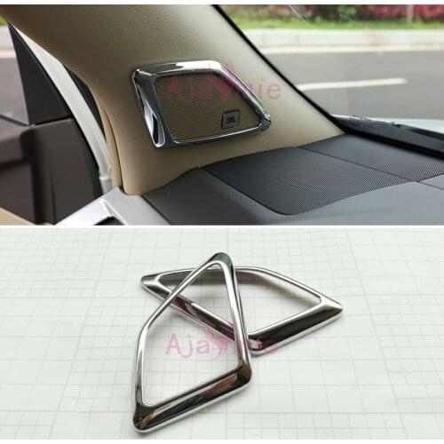 Accessories For Toyota Land Cruiser 150 Prado LC150 FJ150 2010-2018 Interior A Column Speaker Audio Cover Chrome Car Styling