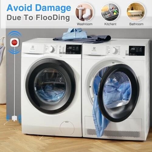 KOOCHUWAH GSM Wireless Water Leakage Sensor with Auto Call & SMS Notification for Home Easy Use Water Leak Detector System