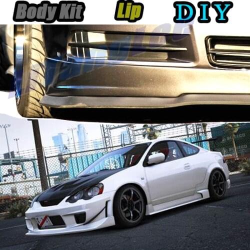 Car Bumper Lip Front Spoiler Skirt Deflector For Honda Integra For Acura RSX For Rover 416i Modified Body Kit VIP Hella Flush