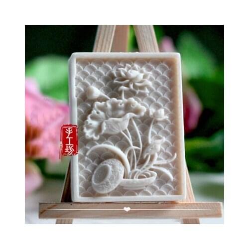 Soaps Mould Mold Mousse Mold DIY Candle Resin Lotus Flower Silicone Cake Decoration Silicone Silicone Rubber PRZY Eco-friendly