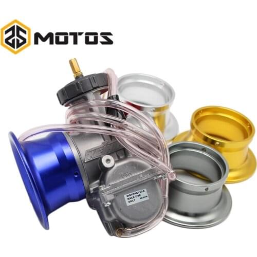 ZS MOTOS 63mm KEIHIN PWK38 Competitive Moto Modification Carburetor Air Filter Cup The Wind Cup Color Horn Cup Aluminium Alloy