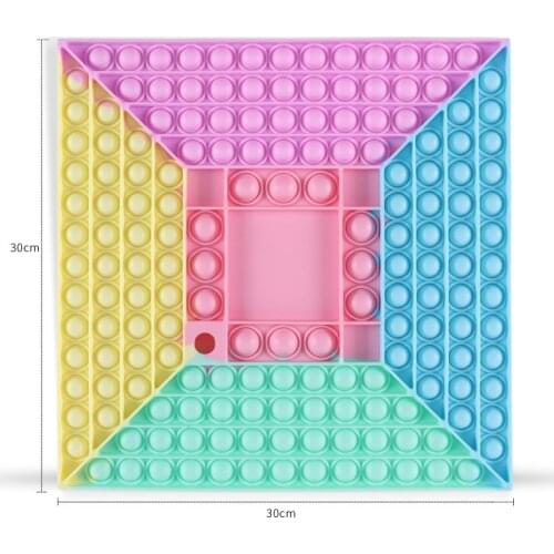30cm Super Big Size Dinosaur Push Bubble Toys Autism Squishy Stress Reliever Toys Adult Kid Fidget Family Table Board Games Toys