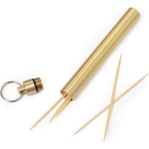 Outdoor Bottle Camping Tool Waterproof Canister Bottle Seal Brass