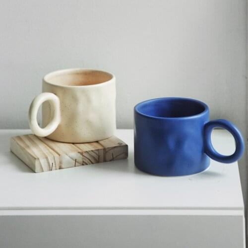 Irregular Pinch Pattern Ceramics Mugs coffee mug Milk Tea office Cups Drinkware the Best birthday Gift for friends