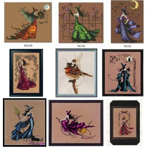Girls with color fabric photoes choose , 100% cotton threads Cross stitch sets styles Lovely Counted Cross Stitch Kit 4 3