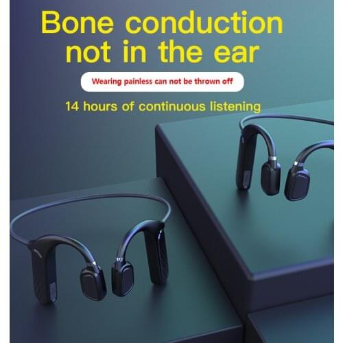 Bone Conduction Headphones Bluetooth wireless Sports Earphone IPX5 Headset Stereo Hands-free with microphone For Running