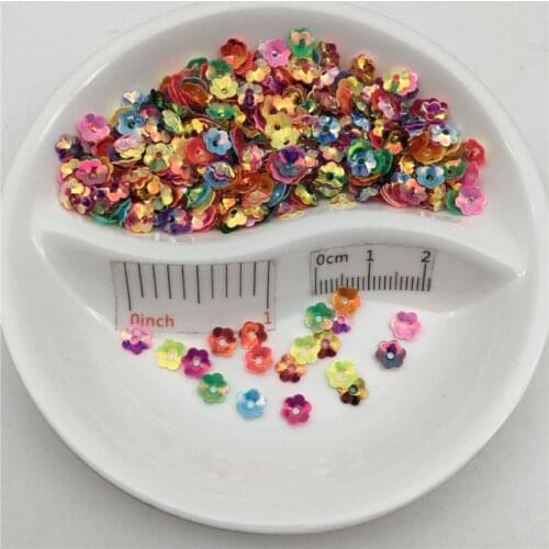 New 20g 5mm Cup Plum Flower Loose Golden Sequin Paillette Dress Sewing,Shoes/Hat/Kids Garment DIY Accessories