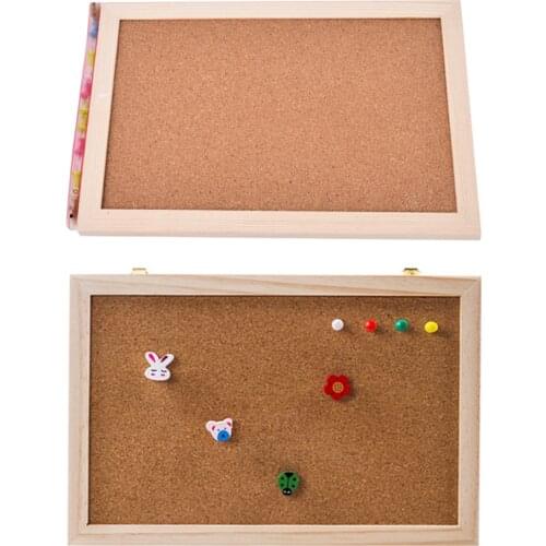 Cork Board 20*30cm Bulletin Board Message Boards Wooden Frame Pin Memo For Notes Factory Supplies Home Office Decorative