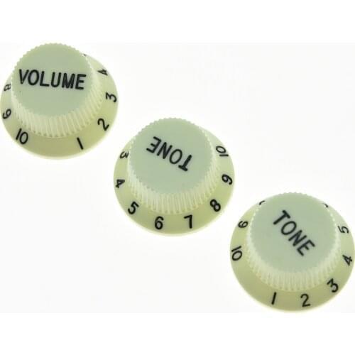 Guitar Knobs V Volume T Tone fits ST Guitar knob Mint Green