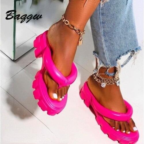 New Summer Fashion Slipper Women Solid Color Comfortable Stretch Flip Flops Ladies Outdoor Casual Beach Slides Plus Size Sandals