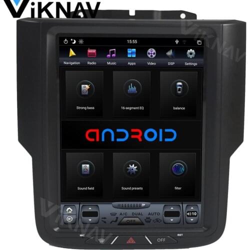 Android system vertical screen Car GPS navigation For-dodge RAM 2013-2017 multimedia DVD player support carplay