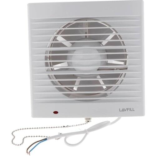 HVAC System Exhaust Fan Air Ventilation Flow Blower Booster 6'' Bath Shower, Easy Install, Wall Mounted,Ceiling