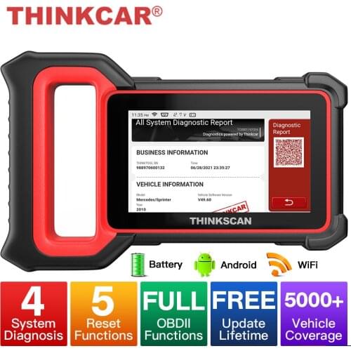 Thinkcar Thinkscan Plus S6 Diagnostic Auto Scanner OBD2 Car Diagnosis Tools Transmission ABS System OBD 2 Automotive Scanner