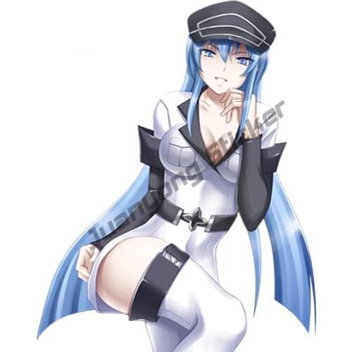 Car Sticker Styling Akame Ga Kill! Anime Uniform Agent Cartoon JDM Decor Decal Window Camper Truck Body Accessories KK13x10cm