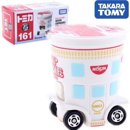 Takara Tomy Japan Dream Tomica 161 Nissin Cup Noodle Car Hot Pop Kids Toys Motor Vehicle Diecast Metal Model