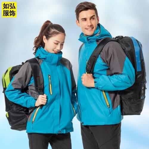 Women ski jacket Mountain Thicken Plus Size Fleece Ski-wear Waterproof Hiking Outdoor Snowboard Jacket Windproof Snow Coat