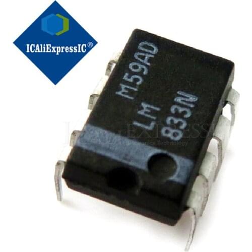 10PCS LM833N LM833 DIP8 DIP new original In Stock