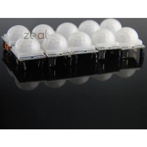 10pcs/Lot Free Shipping HC-SR501 Human Sensor Module Pyroelectric Infrared NEW